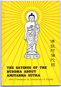 Image of The Sayings of The Buddha about Amitabha Sutra - With Translation & Commentary in English